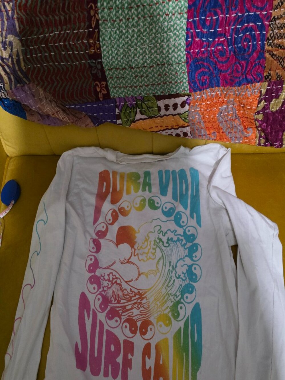 Pura Vida surf camp long sleeve tee